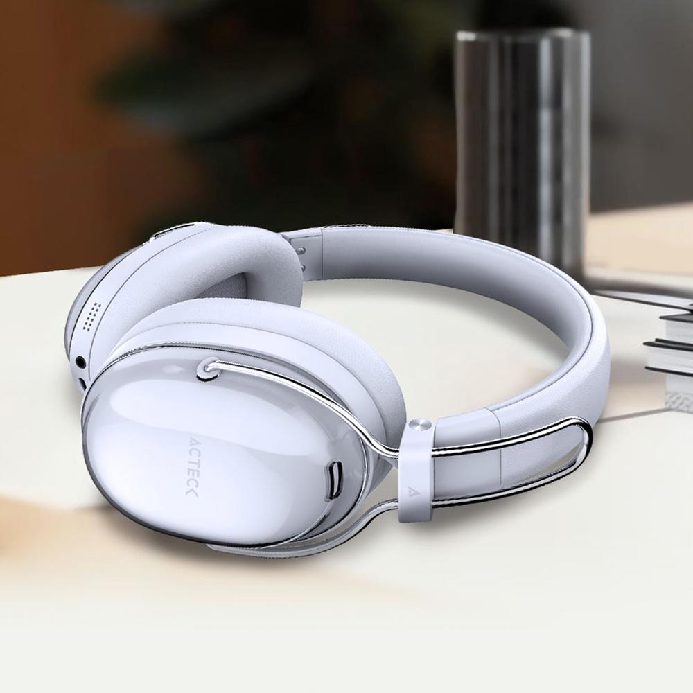 Foto 4 pulgar | Audifonos Diadema Inalambrica Acteck Luxe Pure Hp730 Microfono Integrado Bluetooth 5.4 Blanco Ac-940