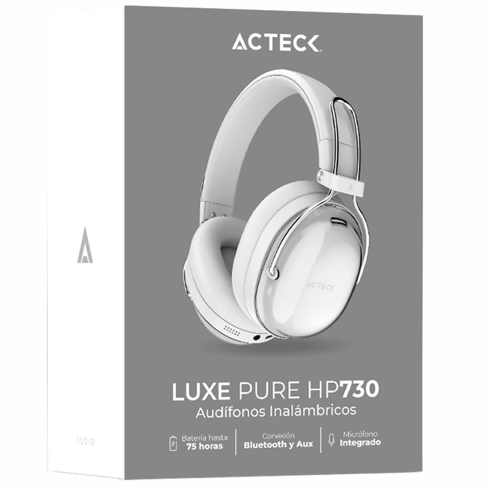 Foto 6 | Audifonos Diadema Inalambrica Acteck Luxe Pure Hp730 Microfono Integrado Bluetooth 5.4 Blanco Ac-940