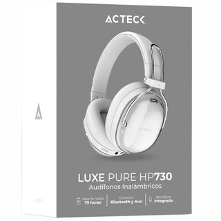 Foto 6 | Audifonos Diadema Inalambrica Acteck Luxe Pure Hp730 Microfono Integrado Bluetooth 5.4 Blanco Ac-940