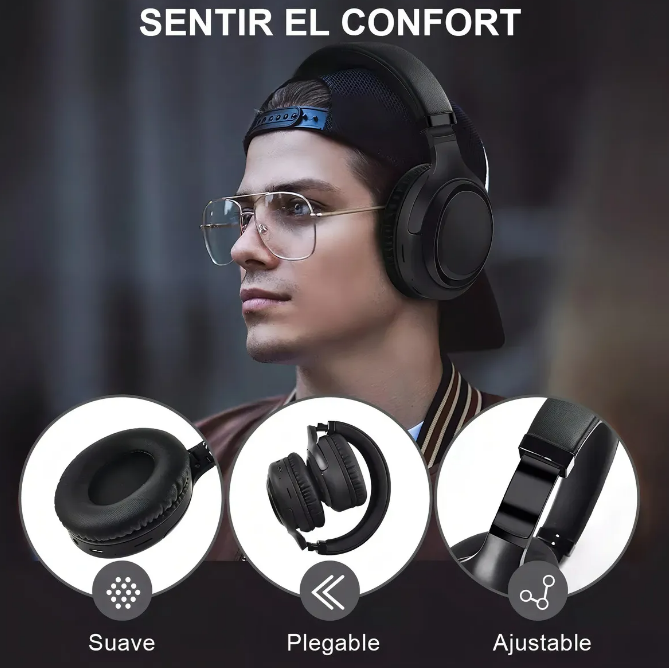 Foto 3 pulgar | Audífonos Xtellar Bluetooth Inalámbricos Gamer De Alta Fidelidad  Plegables Y Ajustables Con Micro Integrado