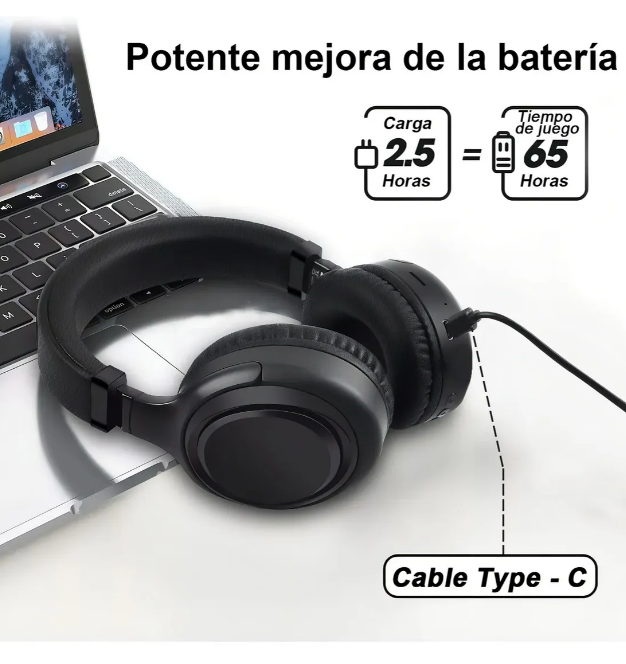 Foto 5 pulgar | Audífonos Xtellar Bluetooth Inalámbricos Gamer De Alta Fidelidad  Plegables Y Ajustables Con Micro Integrado