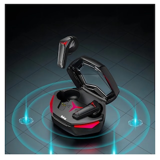 Foto 5 | Audífonos Inalámbricos Gamer Belug Negro Rojo