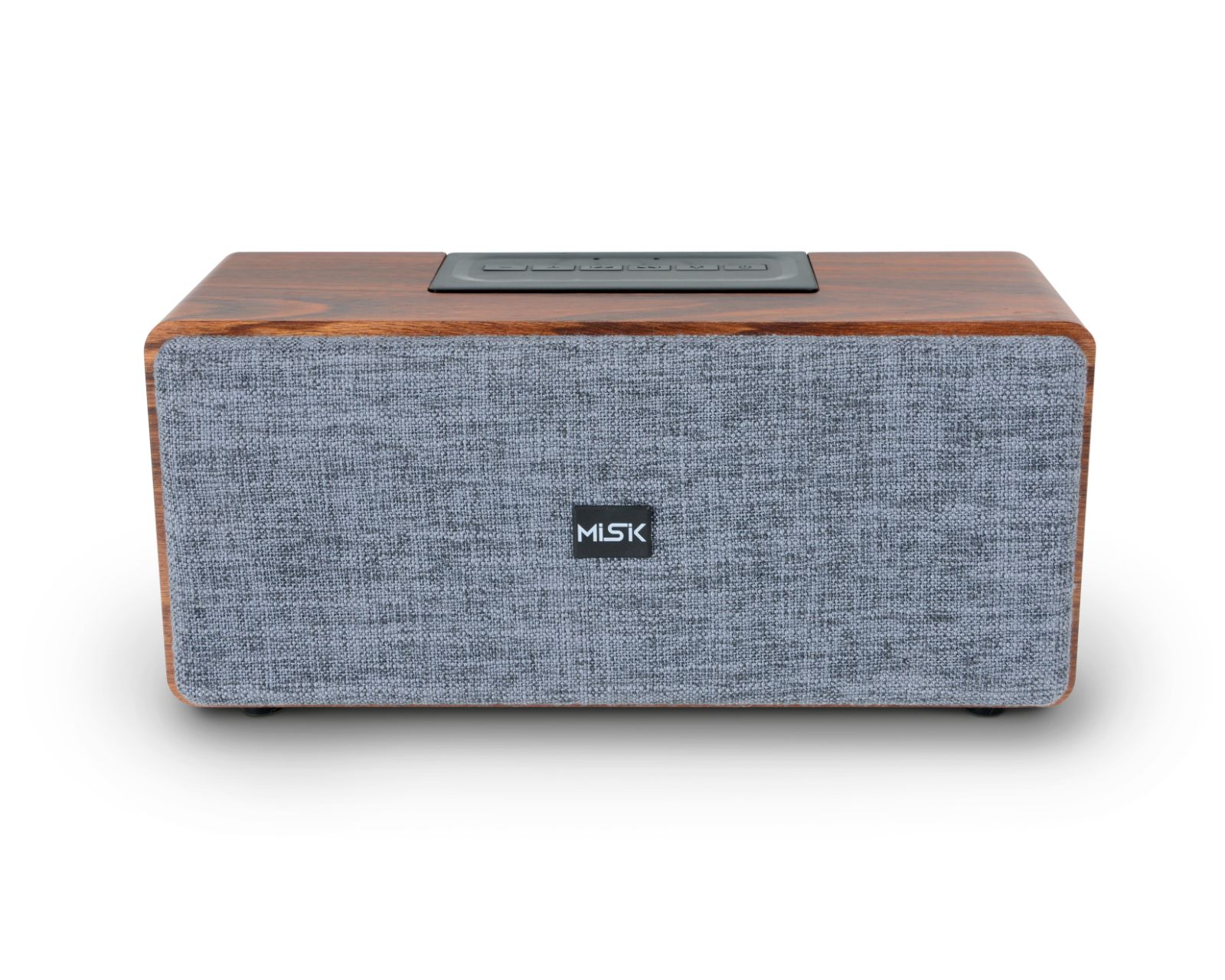 Bocina Bluetooth Misik Ms254 de Madera color Marrón