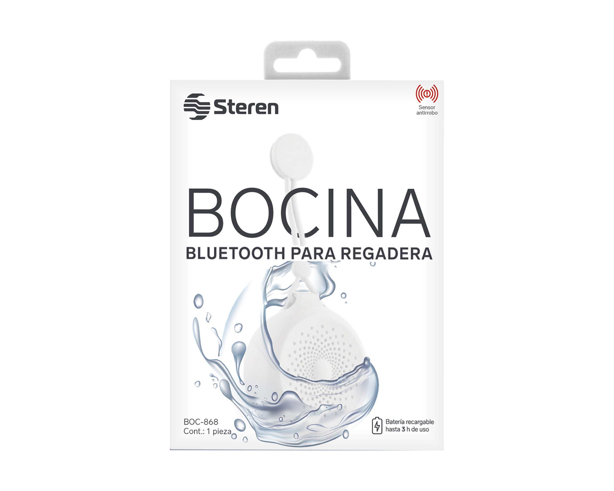 Foto 4 pulgar | Bocina Bluetooth Steren Shower color Azul