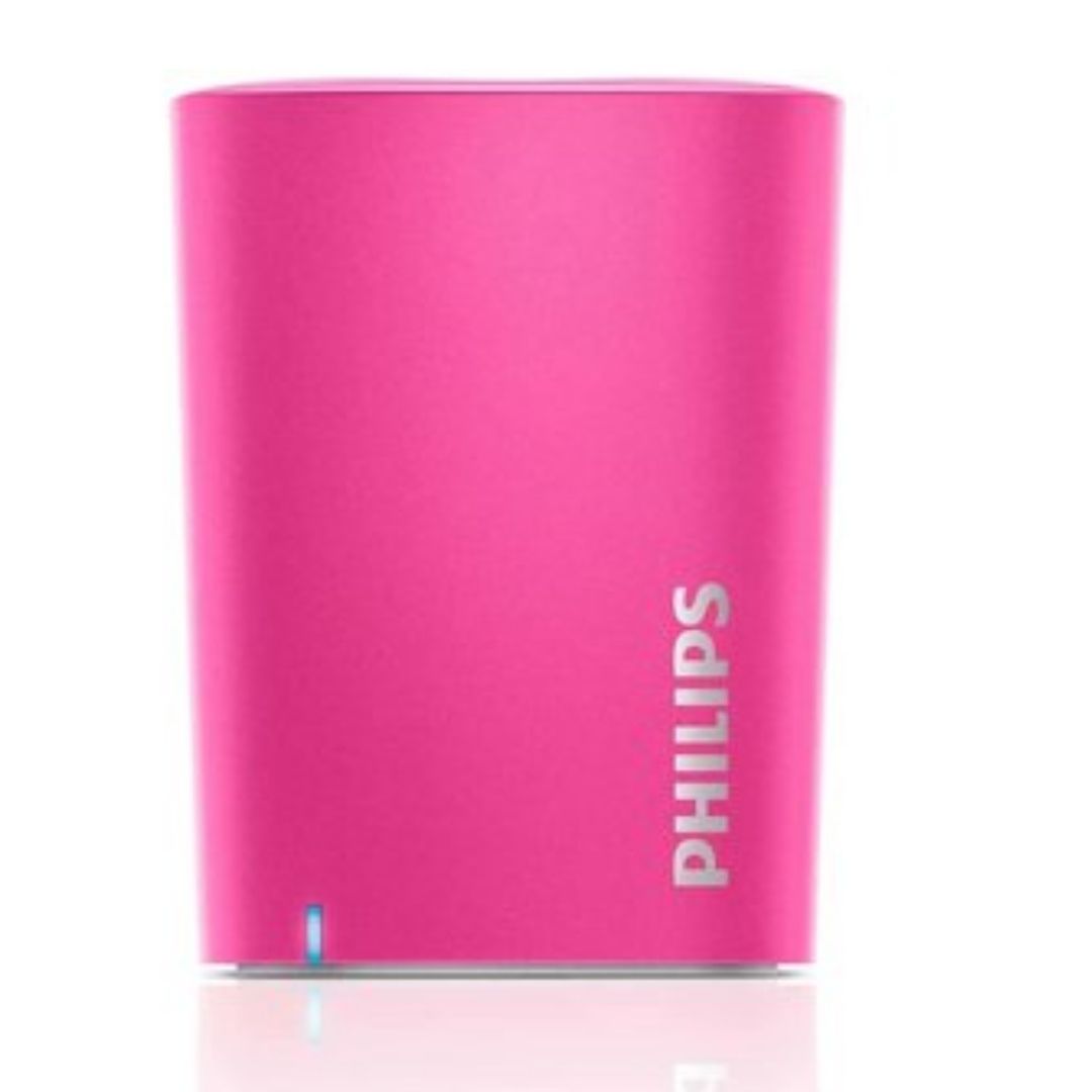 Foto 3 pulgar | Bocina Bluetooth Philips 2w Rms con Batería Recargable color Rosa