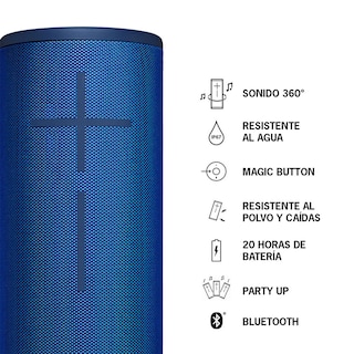 Foto 2 | Bocina Portátil Logitech Ue Megaboom 3 Bluetooth color Azul