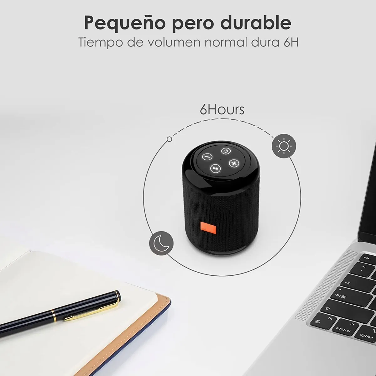 Foto 4 pulgar | Mini Bocina Portátil Bluetooth Eo Safe Imports Inalámbrica Negro