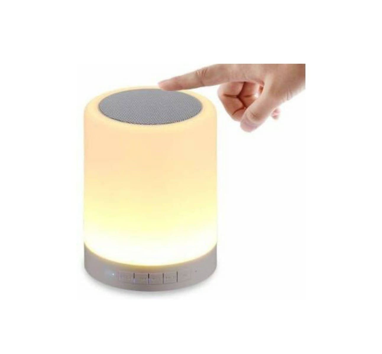 Bocina Lampara Touch Bluetooth  Luz Led Inalámbrica Blanco $245