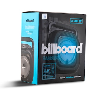 Foto 3 | Bocina BILLBOARD Carbono Billboard color Negro Inalámbrica con Luz LED