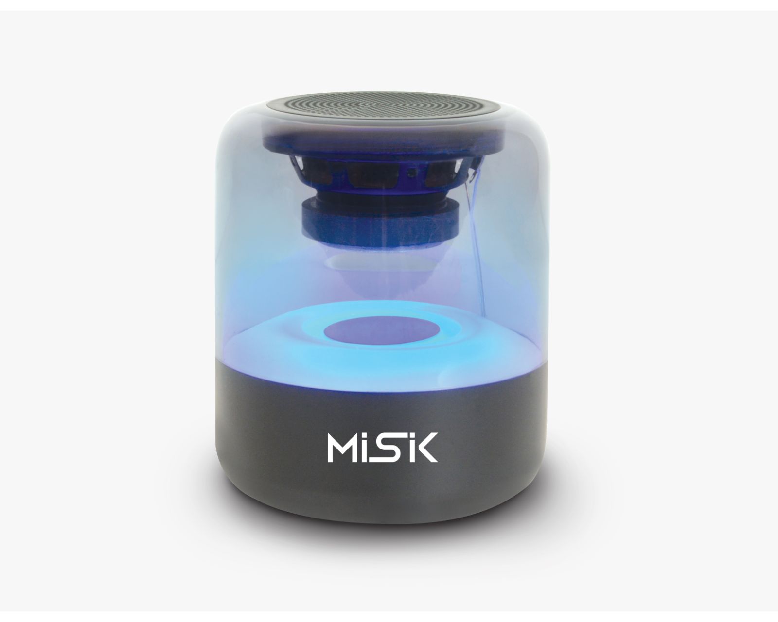 Bocina Bluetooth Misik MS237 Multicolor Cubierta de Acrílico TWS USB Luz LED