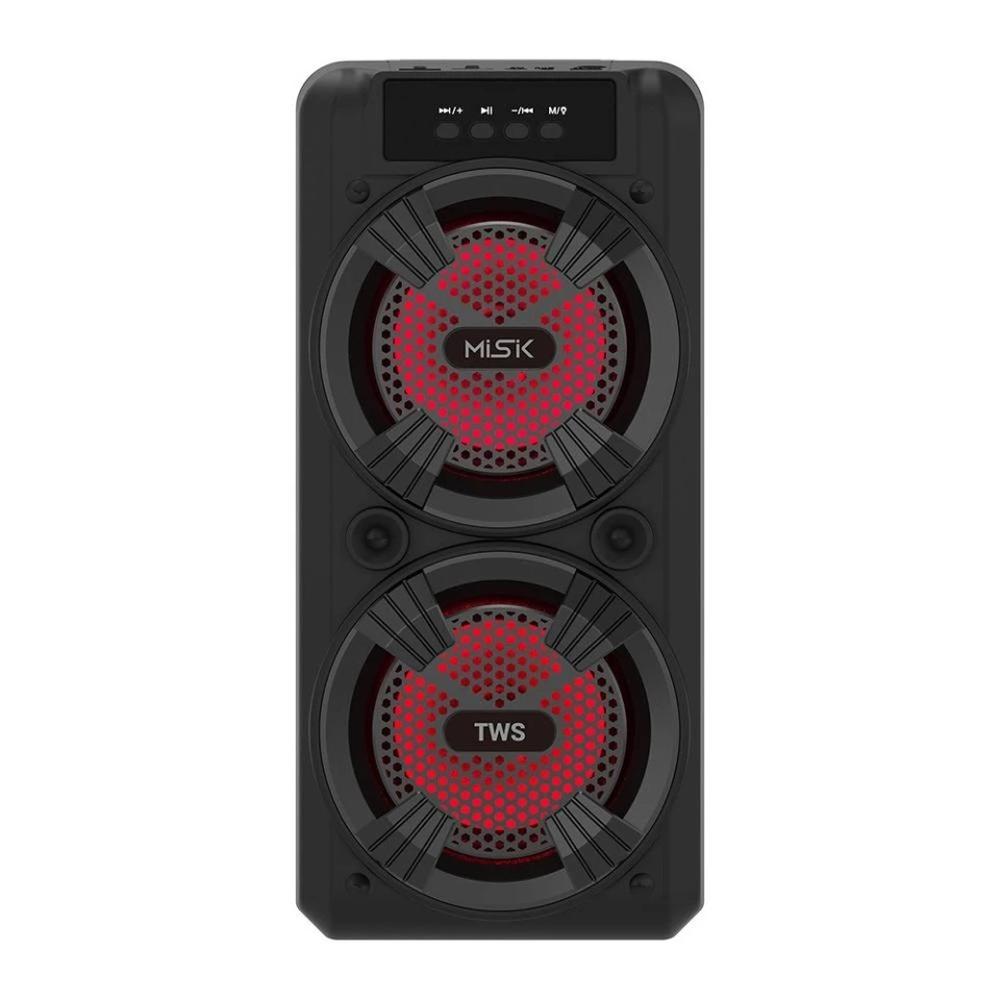 Bafle Amplificado Misik MS209 color Negro Bluetooth USB Radio TWS 4''