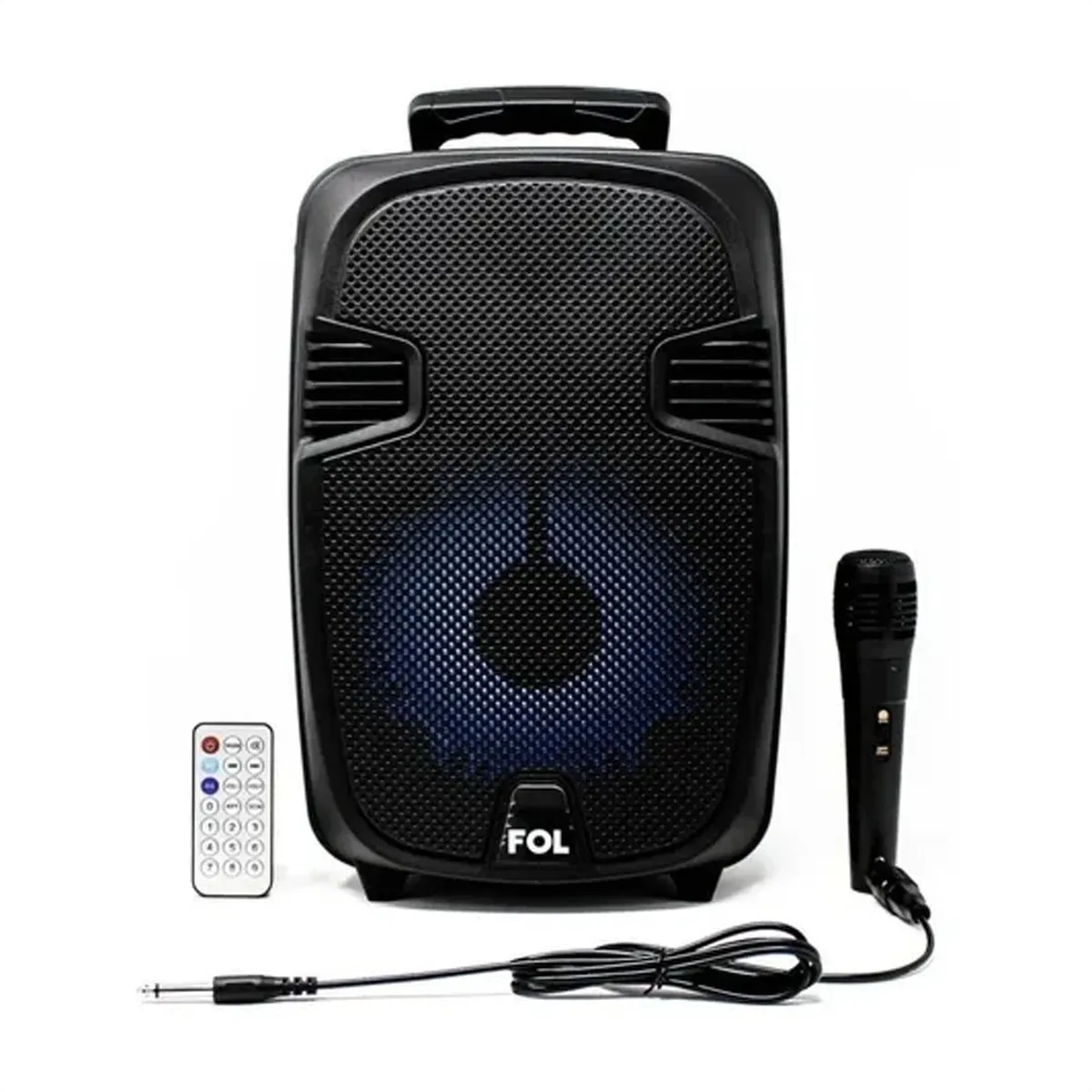 Foto 2 pulgar | Bocina Fol B-FS-L187 color Negro Bluetooth 8" MP3 SD USB + Micrófono