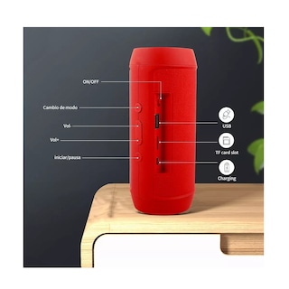 Foto 3 | Bocina Inalámbrica Eo Safe Imports ESI-4206 color Rojo