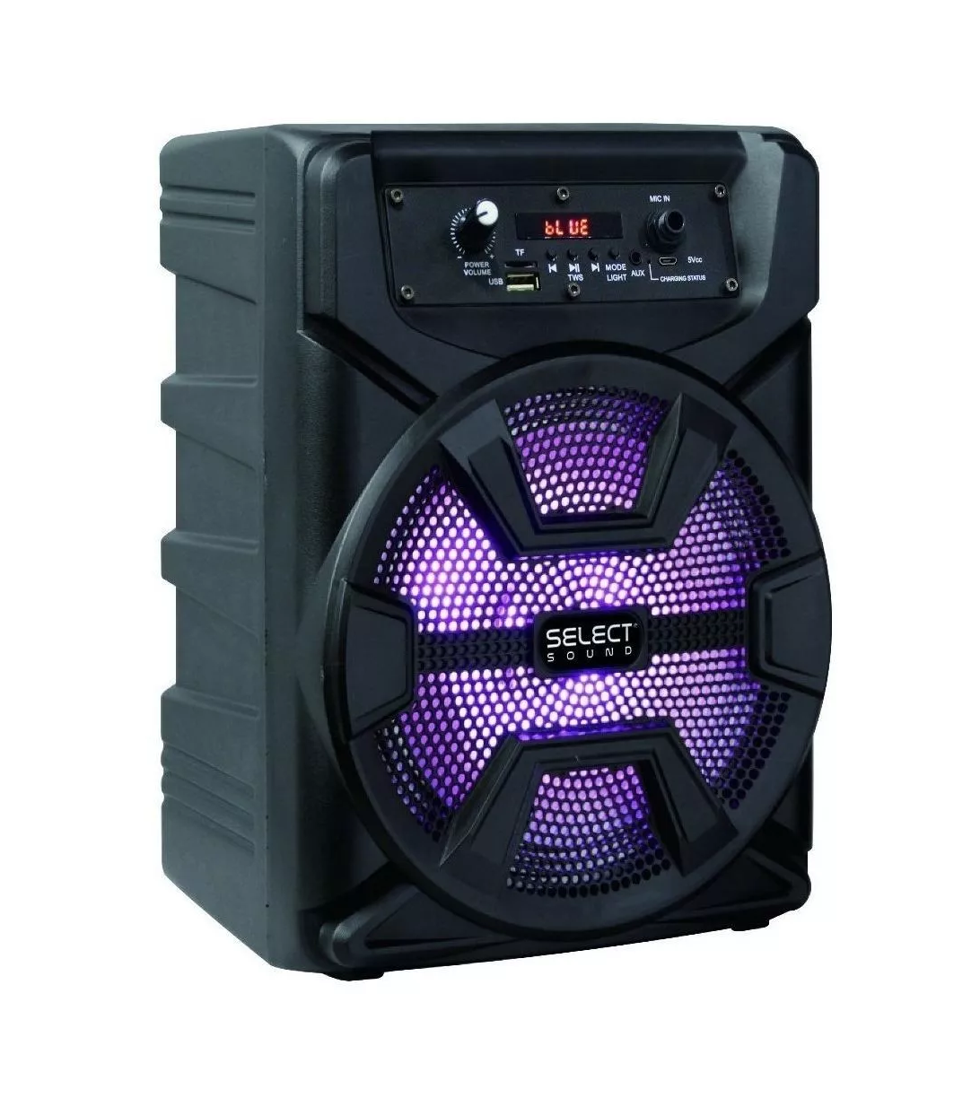 Bocina Select Sound Hero BT1008 color Negro Portátil con Bluetooth