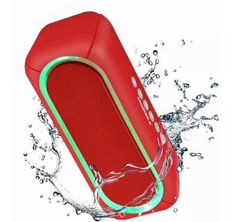 Foto 3 | Bocina Portátil Moreka Sonido de Alta Calidad color Rojo
