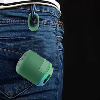 Foto 3 | Mini Bocina T&G color Verde Bluetooth Recargable Inalámbrica Impermeable