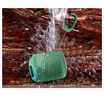 Foto 5 | Mini Bocina T&G color Verde Bluetooth Recargable Inalámbrica Impermeable