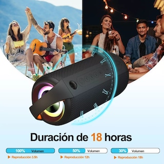 Foto 5 | Bocina Bluetooth Altavoz Portátil Belug Impermeable Recargable color Negro