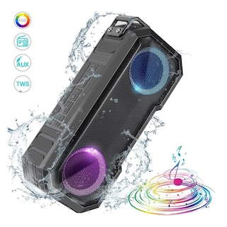 Foto 3 | Bocinas Bluetooth 5.0 Portátil Belug Altavoces Impermeable Negro