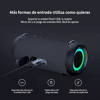 Foto 5 | Bocina Portátil Recargable con Bluetooth Eo Safe Imports Esi-5125 color Negro