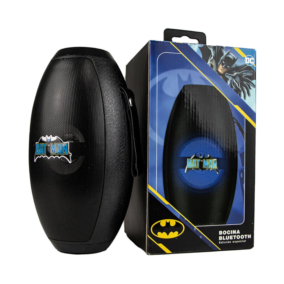 Foto 5 pulgar | Bocina Batman Logo Azul GEEK Industry Bluetooth Radio Fm Usb