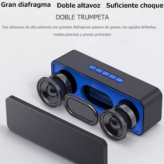 Foto 3 | Inalámbricos Bocina Portatil Bluetooth Altavoces Duales Eo Safe Imports Esi-6041 Negro