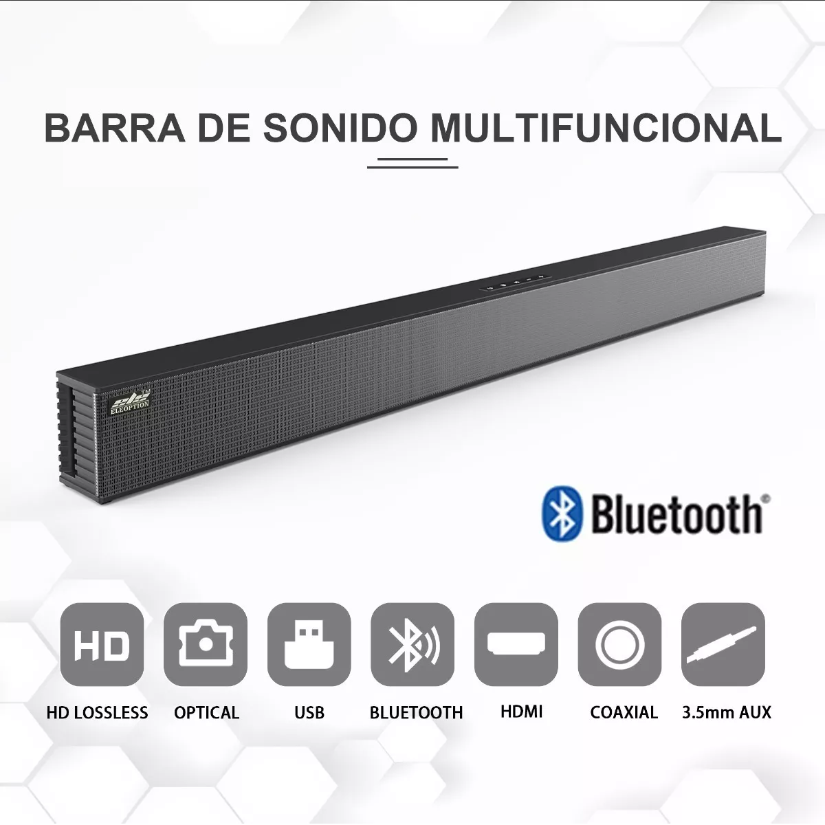 Foto 3 pulgar | Barra De Sonido Bocina Bluetooth Recargable Eo Safe Imports Esi-6040 Negro