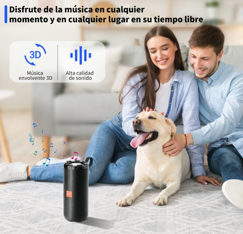 Foto 6 pulgar | Bocina Bluetooth Portátil Moreka Altavoz Bluetooth 5.1 Negro