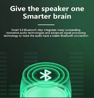 Foto 3 | Mini Bocina Bluetooth Belug Led color Verde