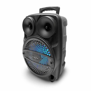 Foto 2 | Bafle Bluetooth 8p Amplificado Misik Reproductor 2500w Incluye Micrófono Alámbrico color Negro