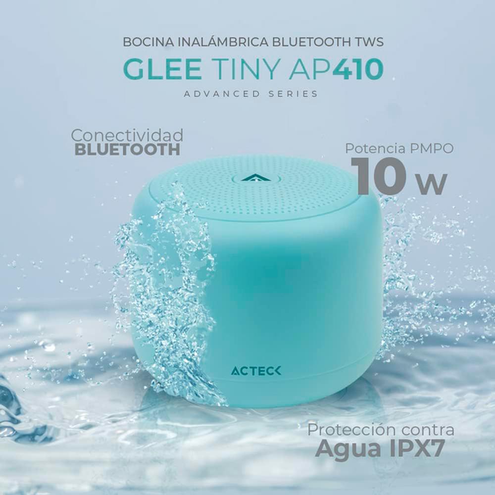 Foto 5 pulgar | Bocina Portátil Acteck Glee Tiny Ap410 Resistente al Agua color Azul