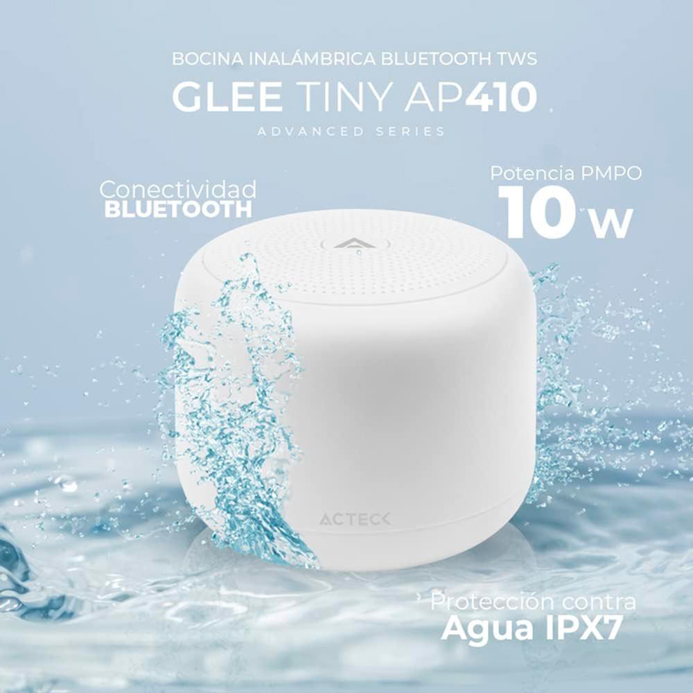 Foto 5 pulgar | Bocina Portátil Acteck Glee Tiny Ap410 Resistente al Agua color Blanco