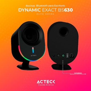 Foto 3 | Bocinas Acteck Dynamic Exact Bs630 Inalambrica 20w Rms Usb Negro Ac-935869