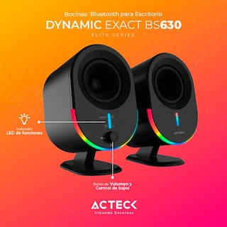 Foto 4 | Bocinas Acteck Dynamic Exact Bs630 Inalambrica 20w Rms Usb Negro Ac-935869