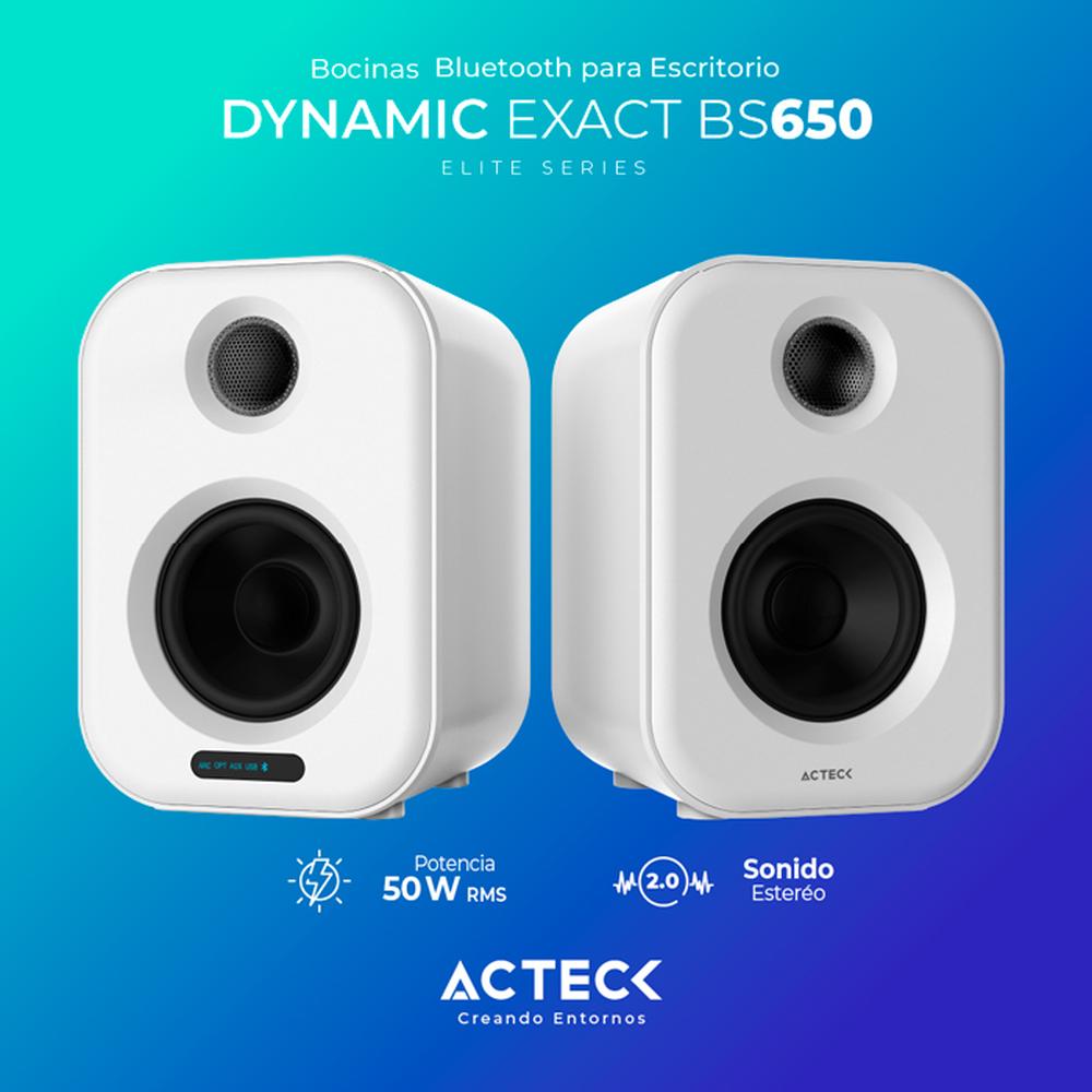 Foto 2 | Bocinas Inalámbricas Acteck Dynamic Exact BS650 AC-935883 color Blanco 50w RMS USB