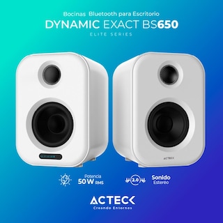 Foto 2 | Bocinas Inalámbricas Acteck Dynamic Exact BS650 AC-935883 color Blanco 50w RMS USB