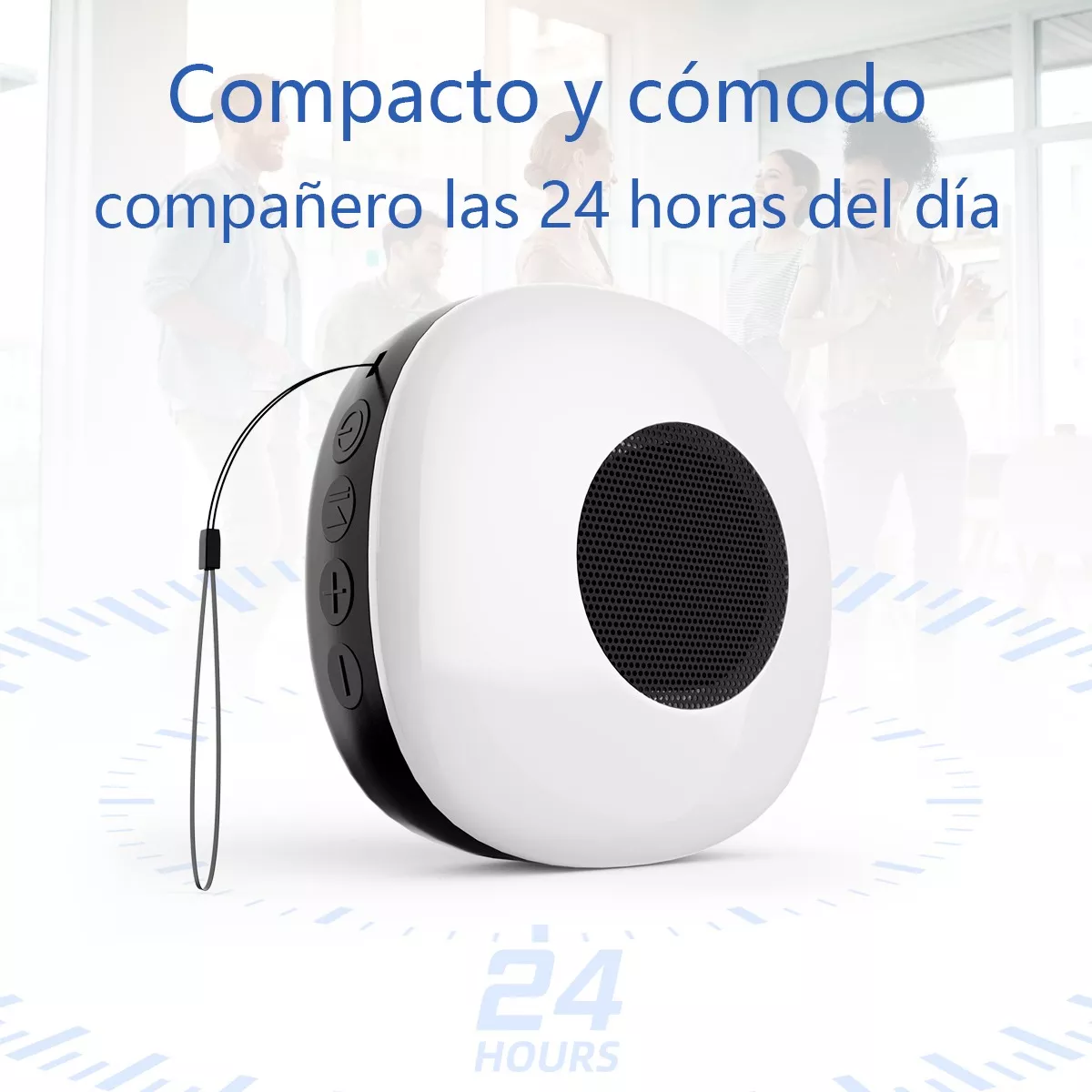 Foto 6 pulgar | Mini Bocina Bluetooth 5.0 Portátil Recargables Impermeable Eo Safe Imports Esi-8672  Blanco