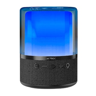 Foto 1 | Bocina Portátil Acteck Inalámbrica Luz Led color Negro
