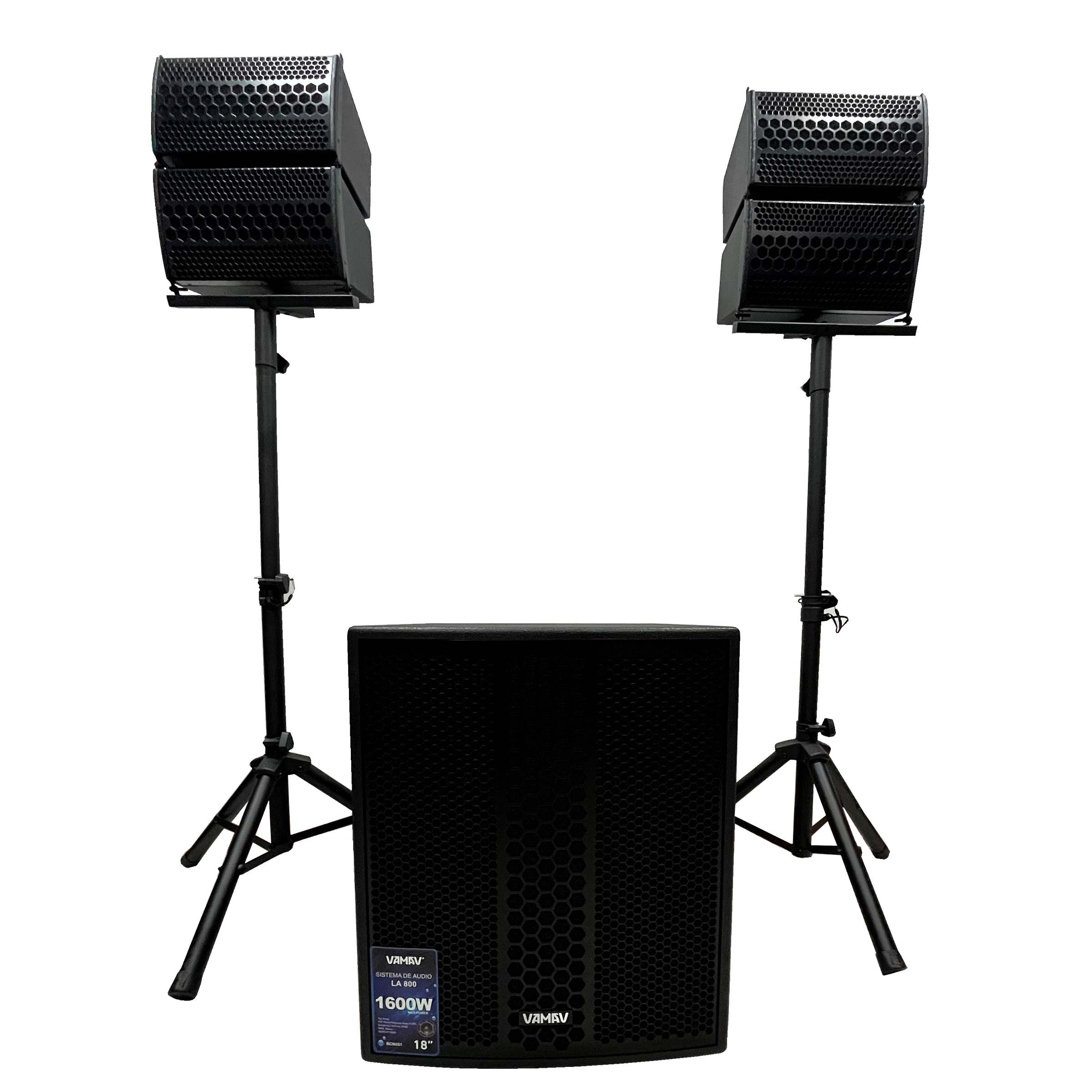 Sistema Profesional de Audio LA800 VAMAV Negro