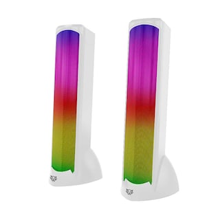 Foto 2 | Bocina Gamer Balam Rush Glimm Tower BG575 Led Bluetooth 3.5mm BR-936989 Blanco 2 Piezas