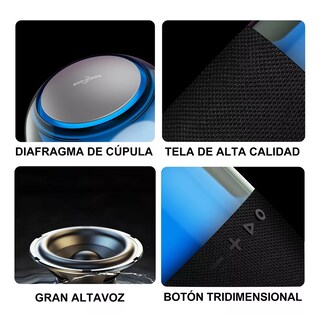 Foto 3 | Mini Bocinas Bluetooth Portatil Eo Safe Imports Esi-9187 Multicolor