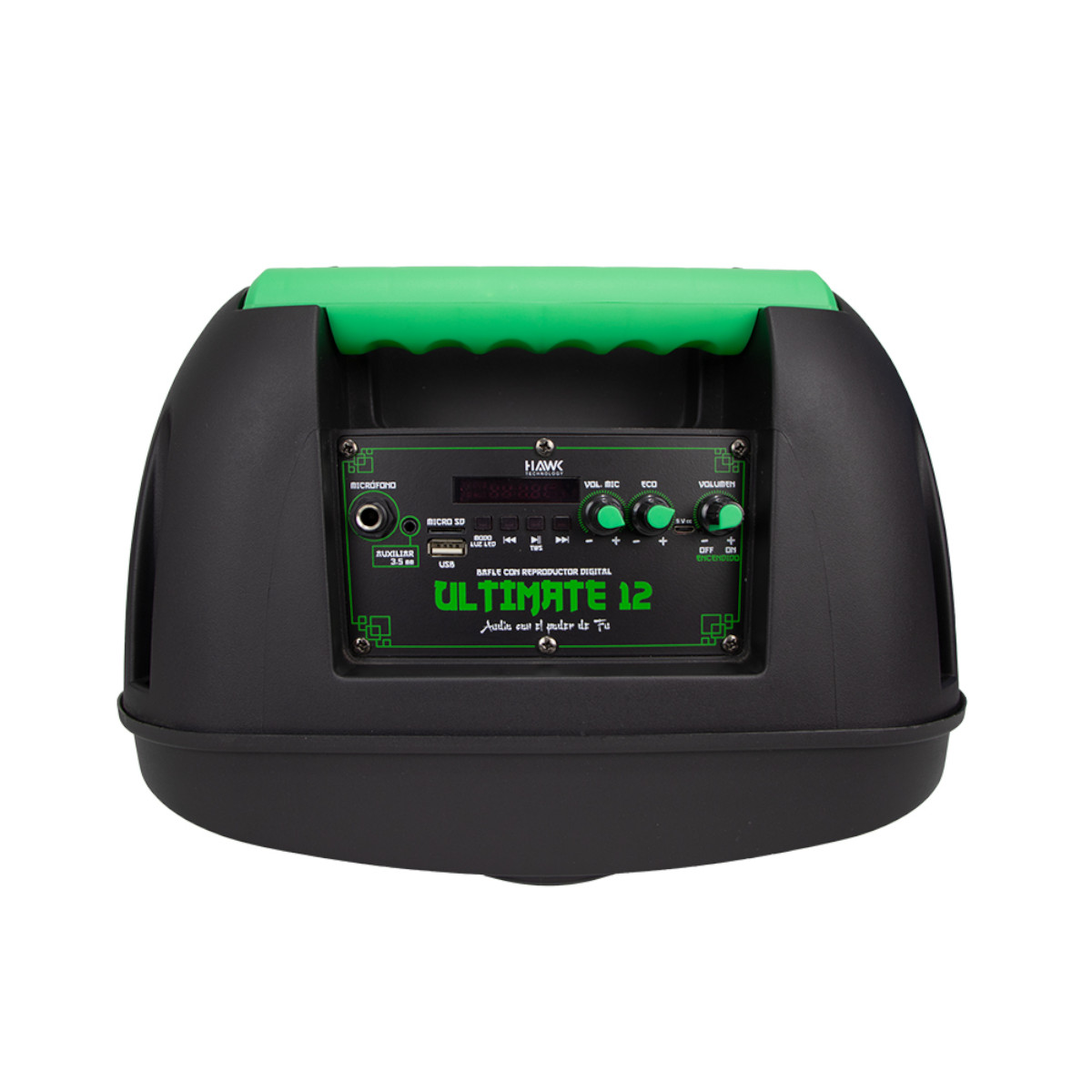 Foto 6 pulgar | Bocina Bafle Bluetooth Hawk Ultimate 12'' TWS Led Control Remoto Radio FM