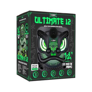 Foto 7 | Bocina Bafle Bluetooth Hawk Ultimate 12'' TWS Led Control Remoto Radio FM