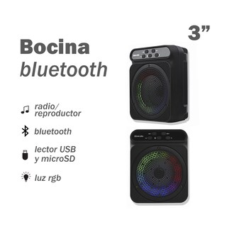 Foto 2 | Bocina Portátil Bluetooth De 3'' Link Bits Sa308t