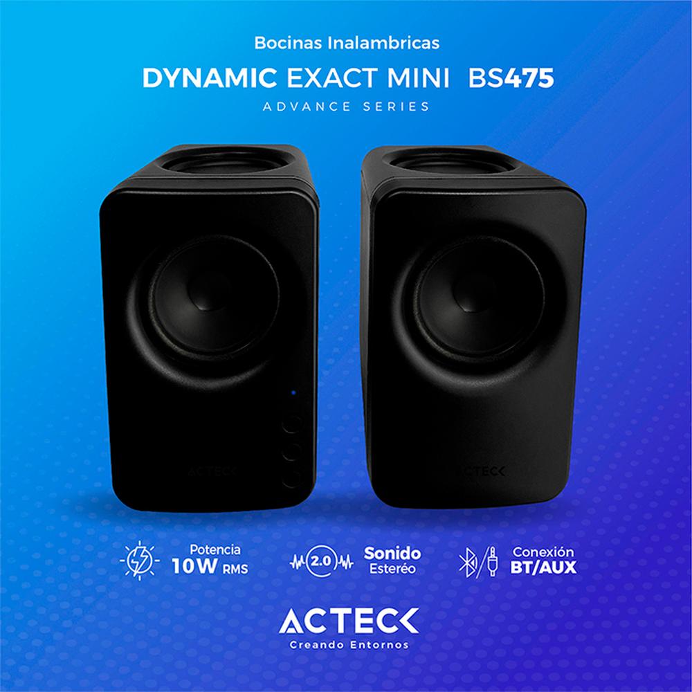 Foto 4 pulgar | Bocinas Acteck AC-936361 Negras Dynamic Exact Mini BS475 Inalámbricas 10w