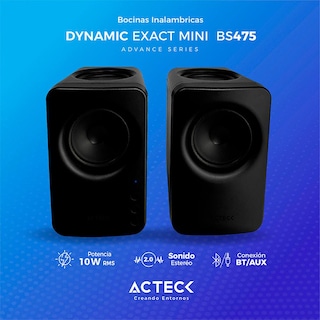 Foto 3 | Bocinas Acteck AC-936361 Negras Dynamic Exact Mini BS475 Inalámbricas 10w