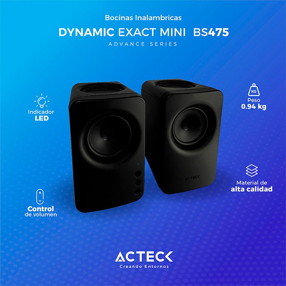 Foto 5 pulgar | Bocinas Acteck AC-936361 Negras Dynamic Exact Mini BS475 Inalámbricas 10w