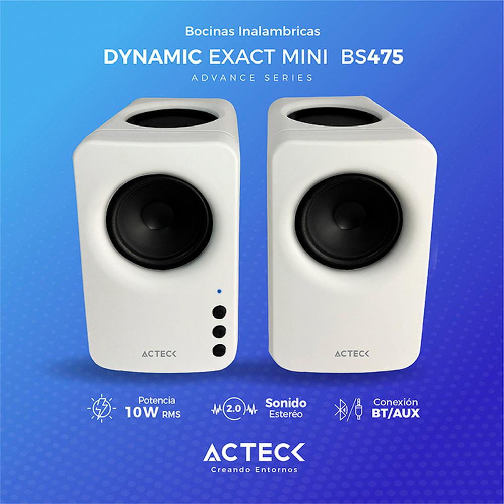 Foto 4 pulgar | Bocinas Acteck Dynamic Exact Mini Bs475 Inalámbrica 10w Ac-936378 color Blanco