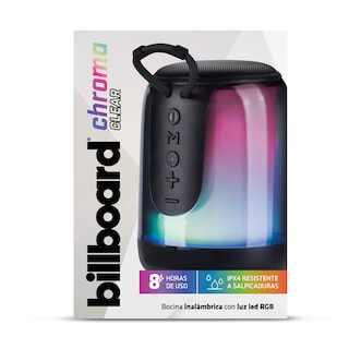 Foto 4 | Bocina Inalámbrica Billboard Chroma Clear Negra con Luz LED