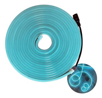 Foto 2 | Tira Led Neon Flex 5m 12v Alto Brillo Decorativa Ip66 Azul